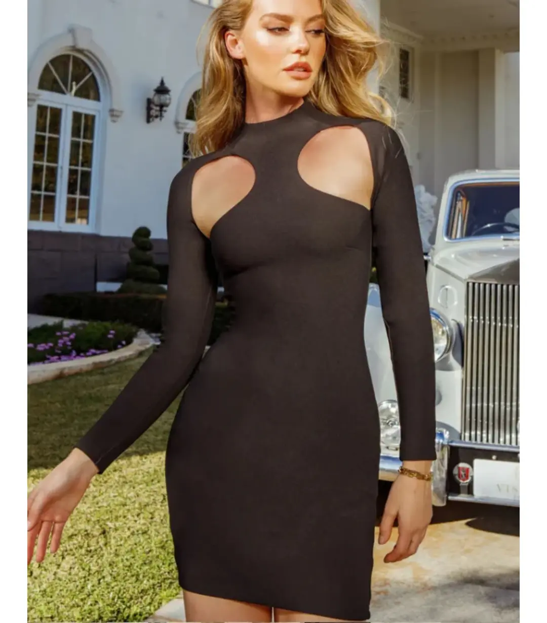 Bianca & Bridgett Chantelle Mini Dress Black Size XL / AU 12 for rent on The Volte - main image