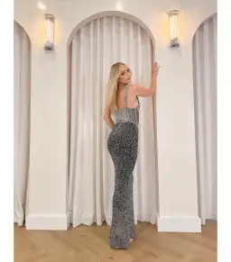 Dion Lee Marled Double Cup Corset Dress in Black Size XS / AU 6 for rent on The Volte - image 2