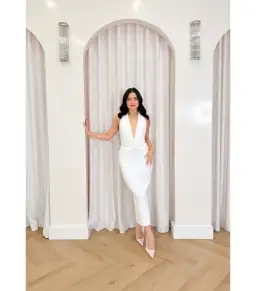 Natalie Rolt Arabella Dress in White Size S / AU 8 for rent on The Volte - image 1