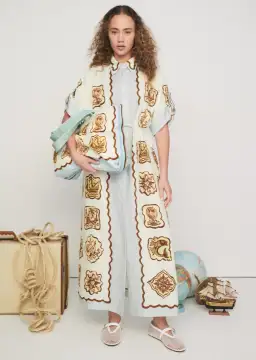 Alemais Relic Shirtdress Print Multi Size 8 for rent on The Volte - image 1