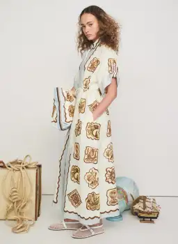 Alemais Relic Shirtdress Print Multi Size 8 for rent on The Volte - image 2