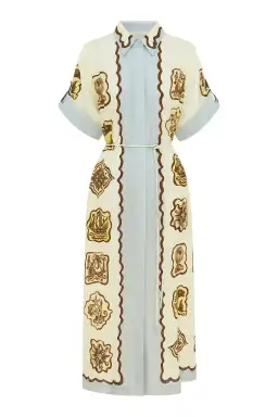 Alemais Relic Shirtdress Print Multi Size 8 for rent on The Volte - image 6