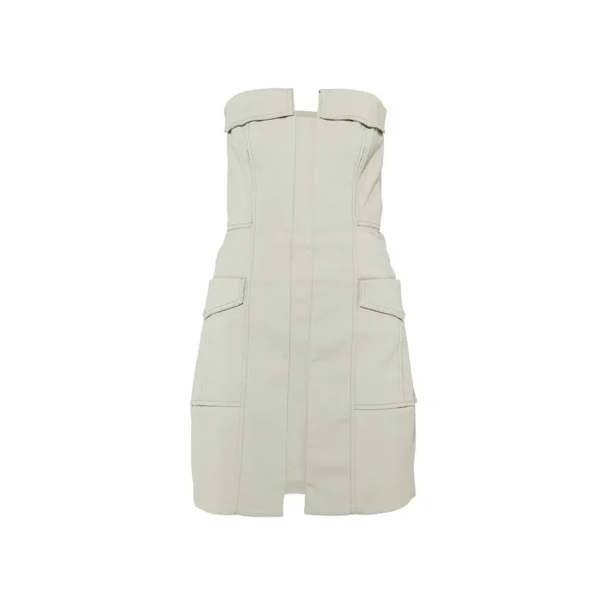 Dion Lee Pocket Bustier Mini Dress Green Size L / AU 12 for rent on The Volte - main image