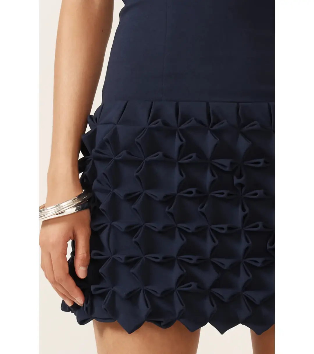 Ance Gria Paloma Mini Dress Navy Size AU 6 for rent on The Volte - main image