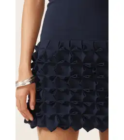 Ance Gria Paloma Mini Dress Navy Size AU 6 for rent on The Volte - image 2