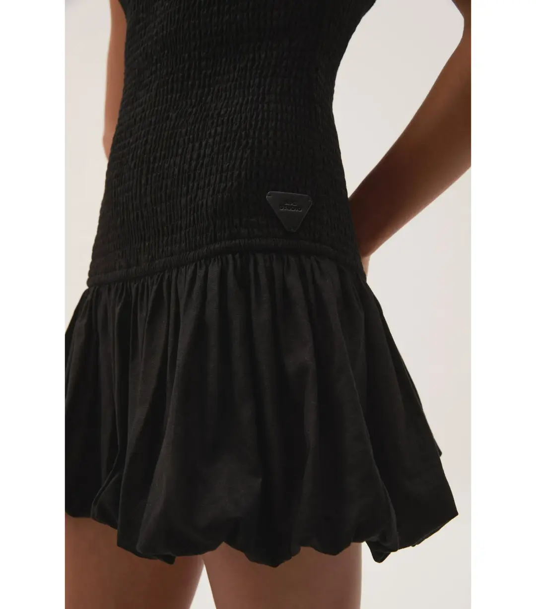 Aje Airlie One Shoulder Mini Dress Black Size AU 8 for rent on The Volte - main image