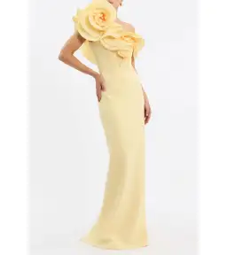 Rebecca Vallance Lulu Gown Yellow Size AU 12 for rent on The Volte - image 2
