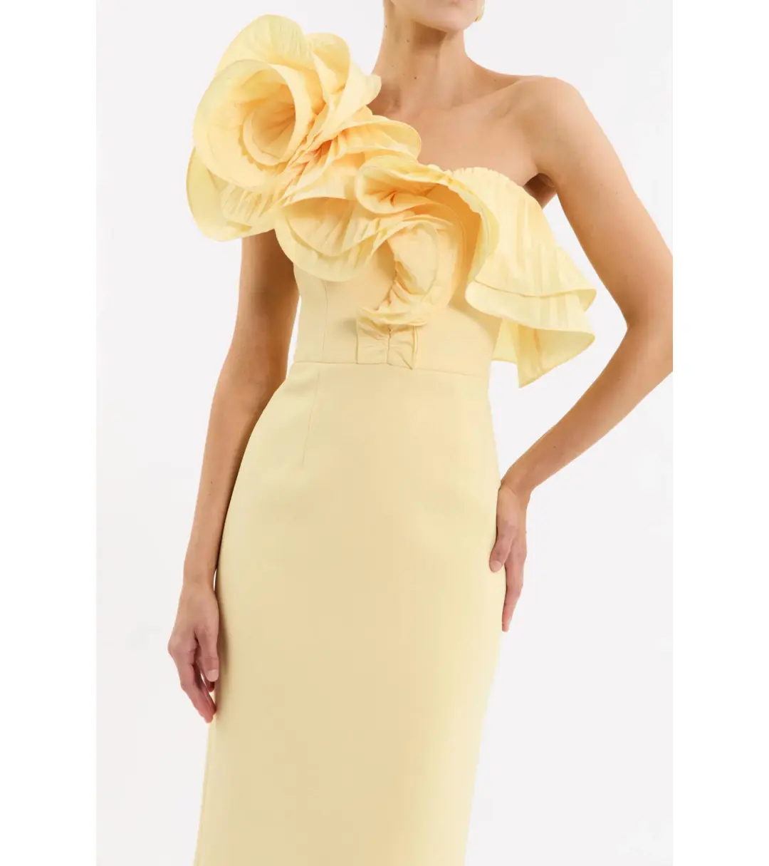 Rebecca Vallance Lulu Gown Yellow Size AU 12 for rent on The Volte - main image