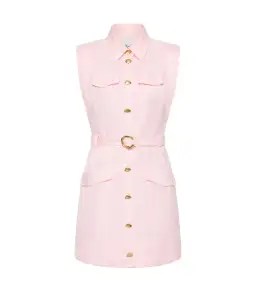Aje Dulcet Logo Mini Dress Pastel Pink Size AU 12 for rent on The Volte - image 6