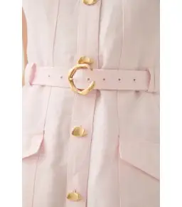 Aje Dulcet Logo Mini Dress Pastel Pink Size AU 12 for rent on The Volte - image 4