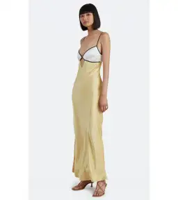 Bec & Bridge Nadia Bustier Maxi Dress Straw/Ivory Size AU 8 for rent on The Volte - image 2