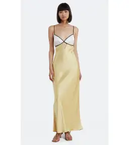 Bec & Bridge Nadia Bustier Maxi Dress Straw/Ivory Size AU 8 for rent on The Volte - image 1