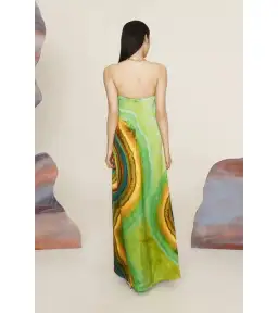 Alemais Iris Strapless Gown Green Size AU 8 for rent on The Volte - image 3
