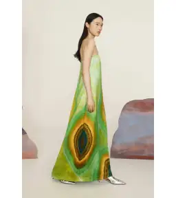 Alemais Iris Strapless Gown Green Size AU 8 for rent on The Volte - image 2