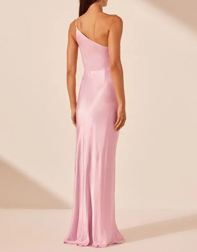 Shona Joy La Lune Asymmetrical Gathered Maxi Dress size 10 - Image 3