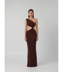 Effie Kats Hawlya Gown Cocoa Size M / AU 10