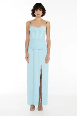 Manning Cartell Double Time Pleat Dress Aqua Spritz Size 10 for rent on The Volte - image 3