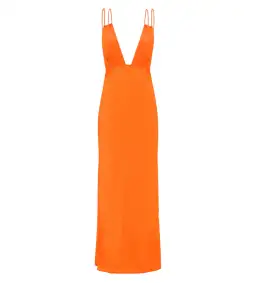 Paris Georgia Bernie Slip Dress Vivid Orange Size S/Au 8 for rent on The Volte - image 1