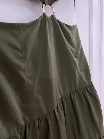 Mossman Streamline Maxi Dress Green Size 8 for rent on The Volte - main image