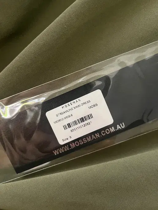 Mossman Streamline Maxi Dress Green Size 8 for rent on The Volte - main image