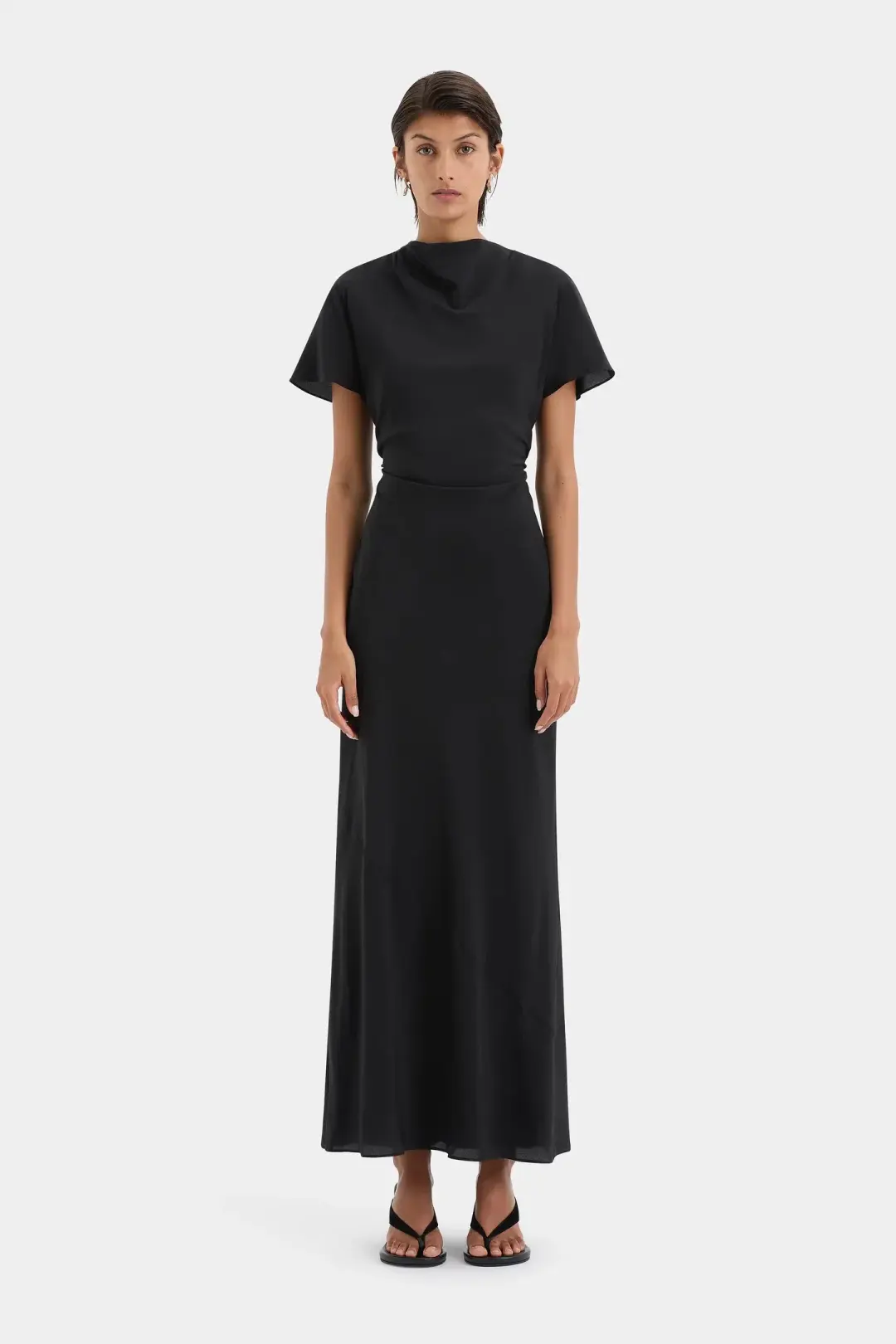 SIR Seameadow Bias Dress Black Size 14 for rent on The Volte - main image