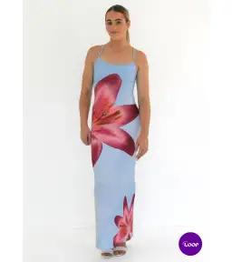 With Harper Lu Slip Dress Sky Lily Floral Size S/AU 8 for rent on The Volte - image 2