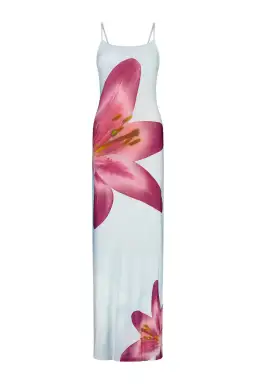 With Harper Lu Slip Dress Sky Lily Floral Size S/AU 8 for rent on The Volte - image 7
