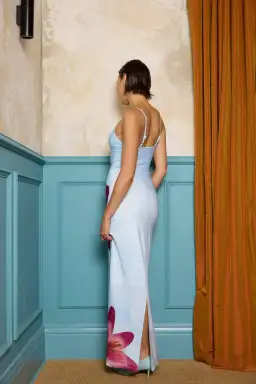 With Harper Lu Slip Dress Sky Lily Floral Size S/AU 8 for rent on The Volte - image 5