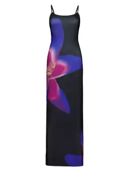 With Harper Lu Slip Maxi Dress Midnight Lily Floral Size XS/AU 6 for rent on The Volte - image 8