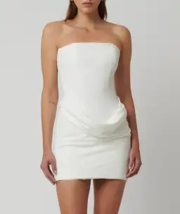 Effie Kats Merci Mini Dress Ivory Size L / AU 12 for rent on The Volte - image 2