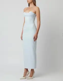 Effie Kats Rozela Midi Dress Ice Blue Size 12 for rent on The Volte - image 3