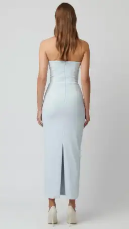 Effie Kats Rozela Midi Dress Ice Blue Size 12 for rent on The Volte - image 4