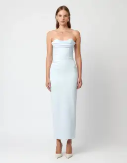 Effie Kats Rozela Midi Dress Ice Blue Size 12 for rent on The Volte - image 1