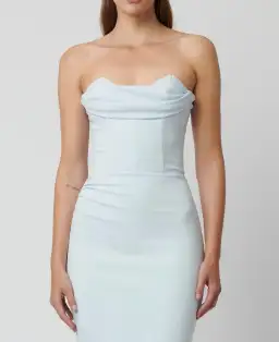 Effie Kats Rozela Midi Dress Ice Blue Size 12 for rent on The Volte - image 2