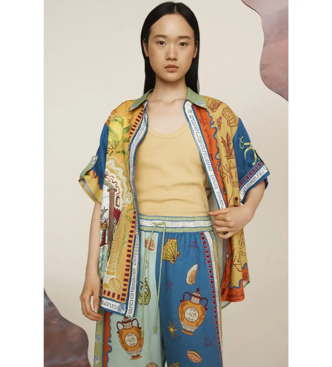 Alemais Surrealist Summer Pant Multi Size AU 10 for rent on The Volte - main image