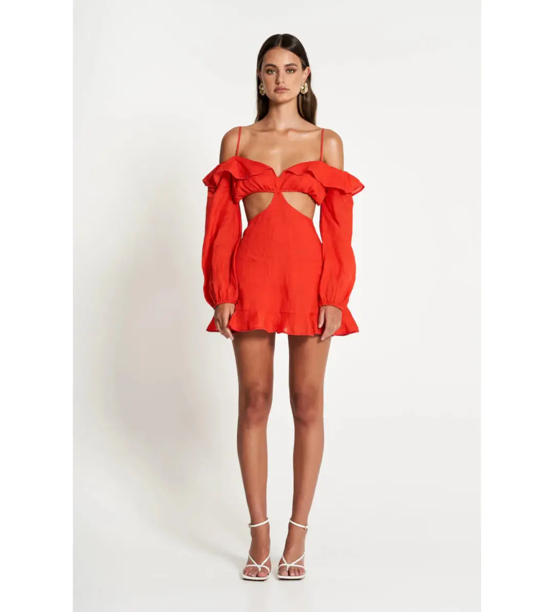 Sofia The Label Maya Cut Out Mini Dress Size 10 for rent on The Volte - main image