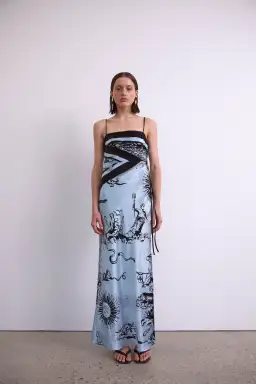 Sir Dreamwood Scarf Midi Dress Size2/AU10 for rent on The Volte - image 1