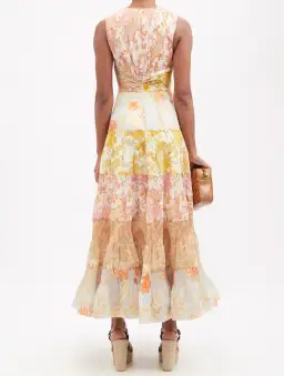 Zimmermann Postcard Pleated Midi Dress for rent on The Volte - image 4