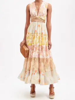 Zimmermann Postcard Pleated Midi Dress for rent on The Volte - image 3