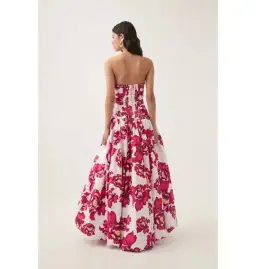 AJE Behold Maxi Dress Red Floral Size AU 16 for rent on The Volte - image 5