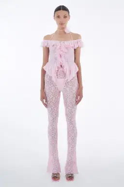 Dyspnea - Froncè Ruched Top Pink Size 12