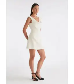 Anna Quan Bella Mini Dress Porcelain Size 10 for rent on The Volte - image 4