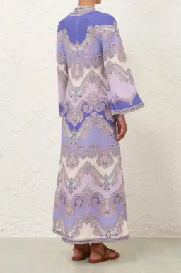 Zimmermann Maxine Midi Dress Purple Size 4 / AU 16 for rent on The Volte - image 3