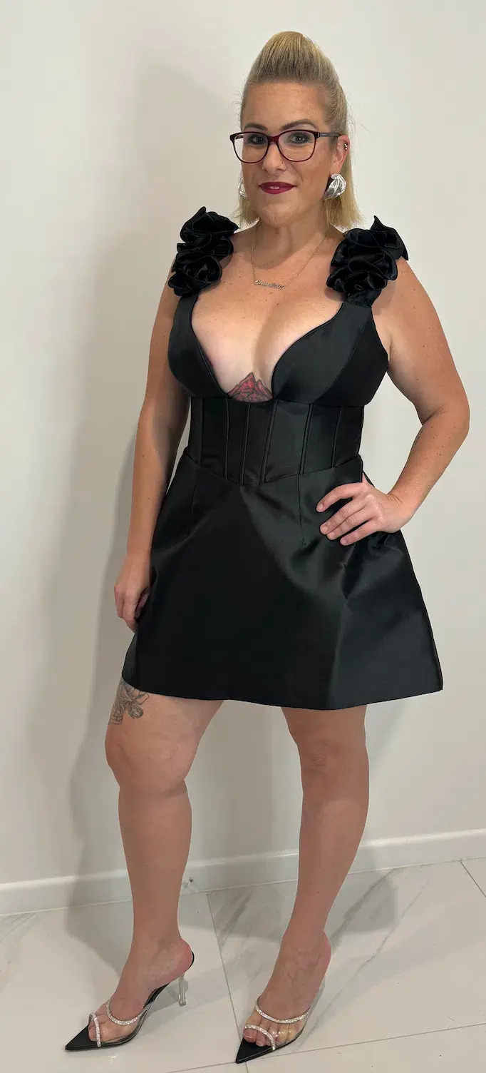 Eliya the Label Taria Dress in Black Size XL / AU 14 for rent on The Volte - main image