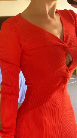 Mossman Twists and Turn Midi Dress Red Size 6 for rent on The Volte - image 2