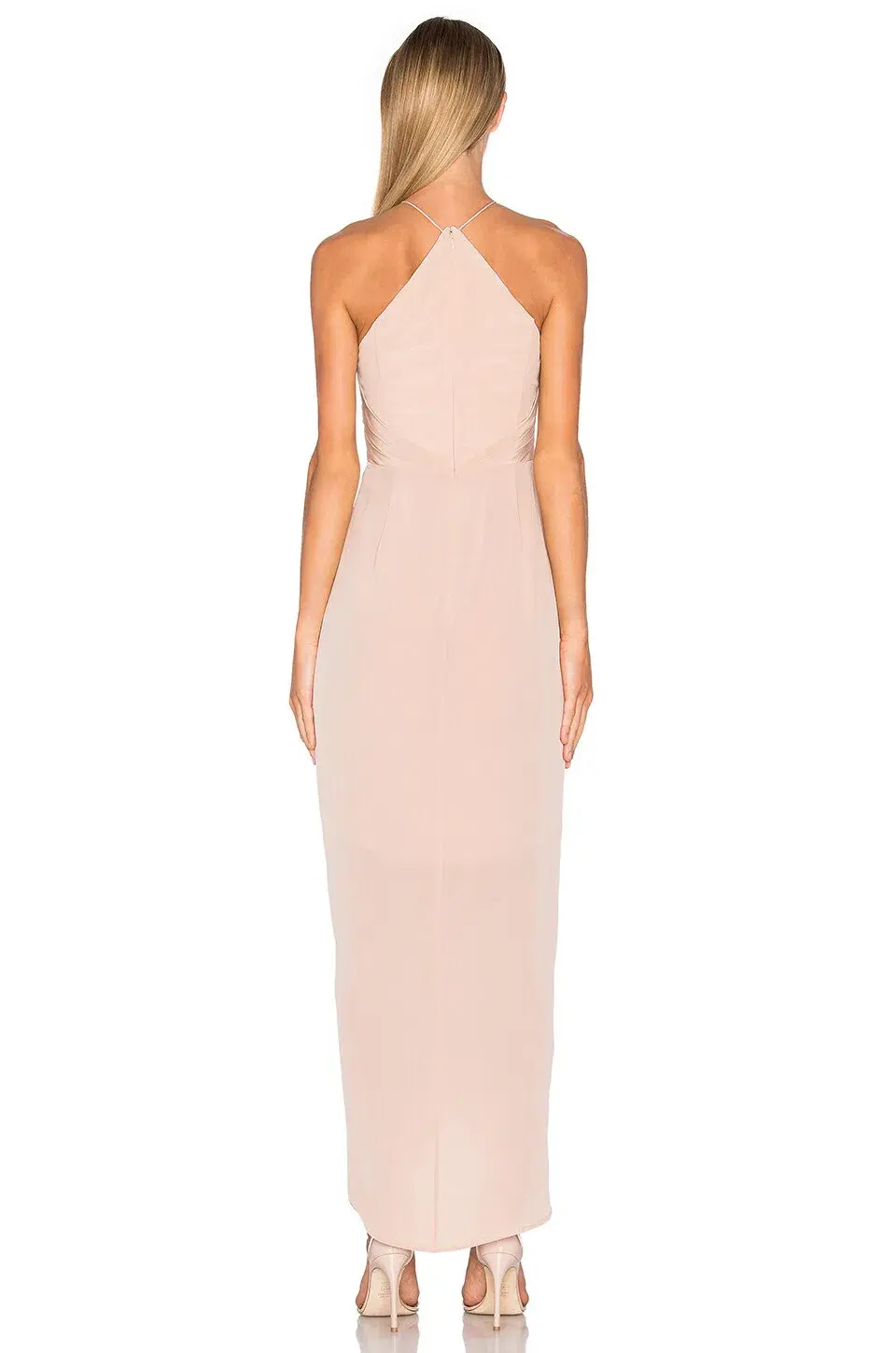 Zimmermann Silk Tuck Long Dress Pink Size 2 / AU 12 for rent on The Volte - main image