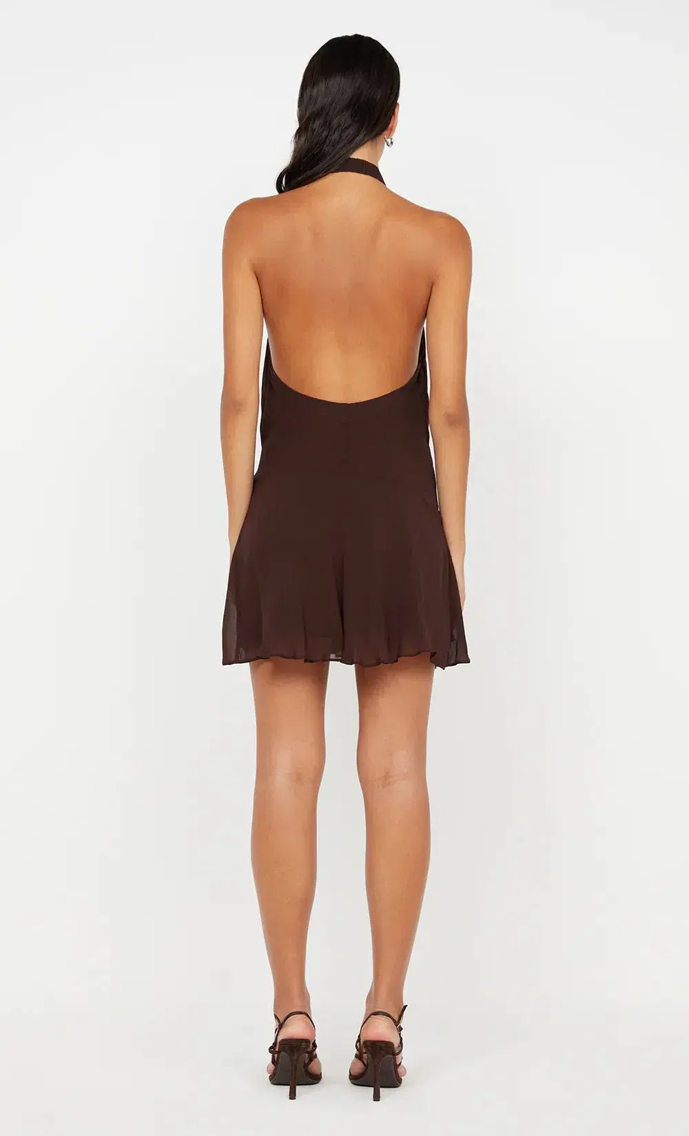 Bec and Bridge Celyse Mini Dress Brown size 6 for rent on The Volte - main image