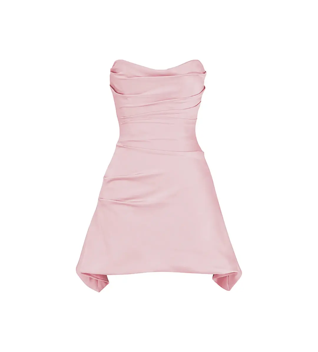 House of CB Jasmine Rose Pink Draped Strapless Corset Dress AU 10 for rent on The Volte - main image