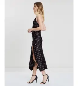 Bec & Bridge Kylie Slip Midi Dress Black Size AU 12 for rent on The Volte - image 3