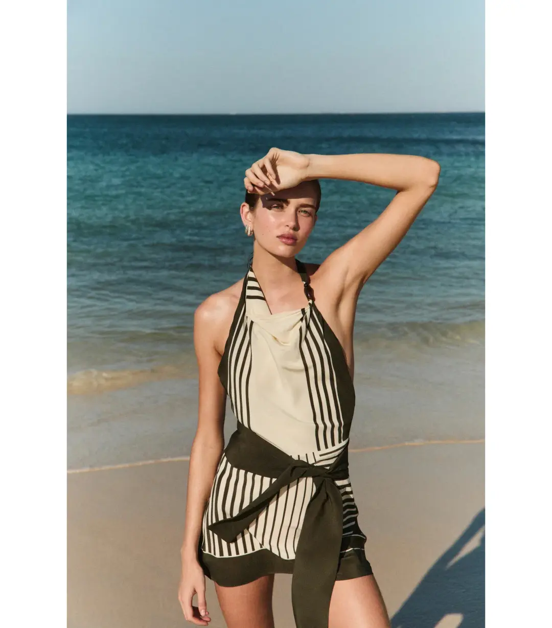 Sir the Label Leilana Mini Dress Garden Stripe Size 0 / AU 6 for rent on The Volte - main image